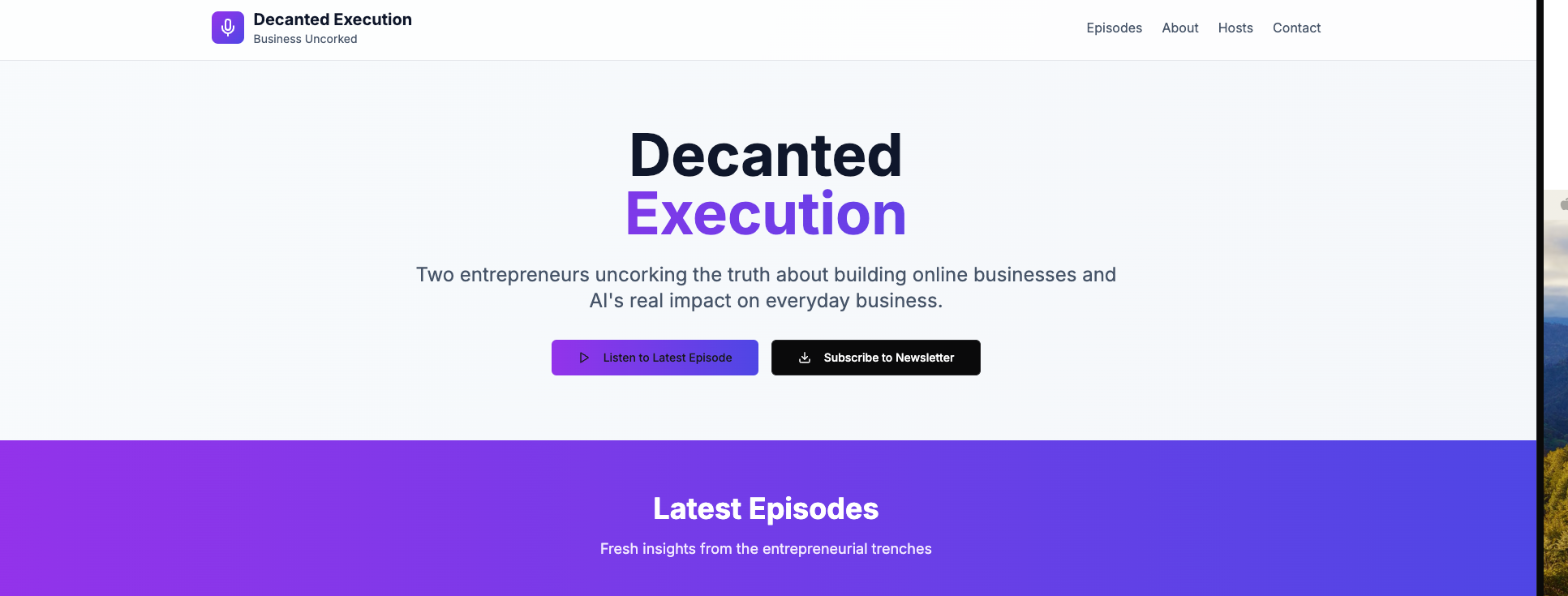 Decanted Execution